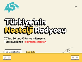 'radyo45lik.com' screenshot