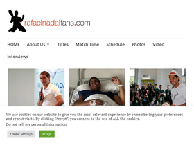 'rafaelnadalfans.com' screenshot