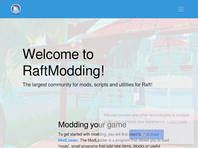 'raftmodding.com' screenshot