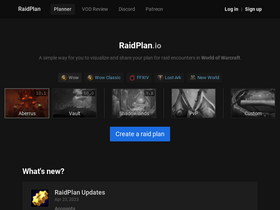 'raidplan.io' screenshot