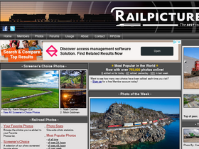'railpictures.net' screenshot