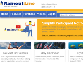 'rainoutline.com' screenshot