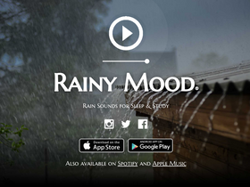 'rainymood.com' screenshot