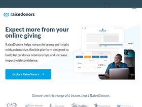 'raisedonors.com' screenshot