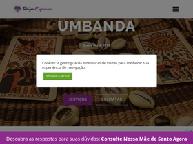 'raizesespirituais.com.br' screenshot
