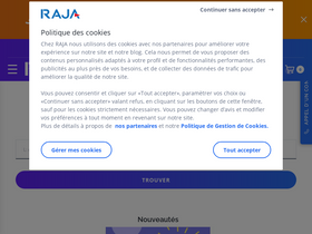 'raja.fr' screenshot