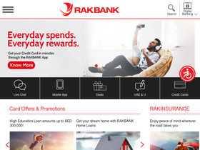 'rakbank.ae' screenshot