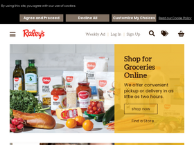 'raleys.com' screenshot