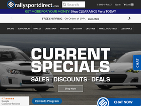 'rallysportdirect.com' screenshot