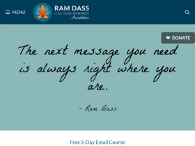 'ramdass.org' screenshot