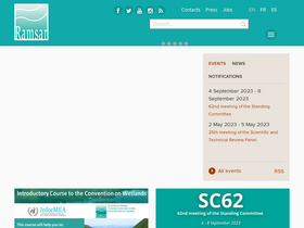 'ramsar.org' screenshot