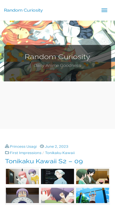 Tonikaku Kawaii S2 – 10 – Random Curiosity