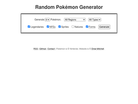 Random Pokémon Generator – PTGigi