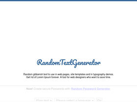'randomtextgenerator.com' screenshot