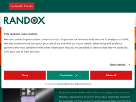 'randox.com' screenshot