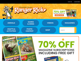 'rangerrick.org' screenshot