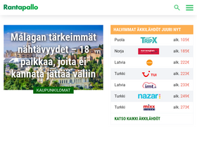 'rantapallo.fi' screenshot
