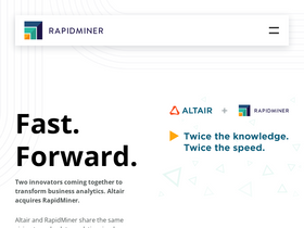 'rapidminer.com' screenshot