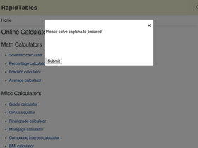 'rapidtables.com' screenshot