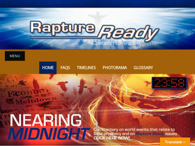 'raptureready.com' screenshot