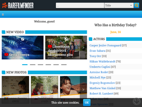 'rarefilmfinder.com' screenshot