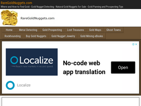'raregoldnuggets.com' screenshot