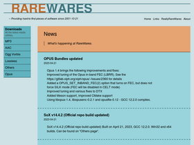 'rarewares.org' screenshot