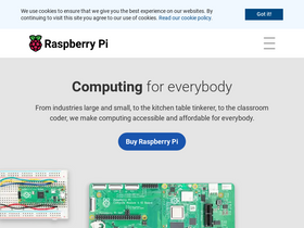 'raspberrypi.com' screenshot