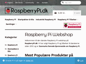 'raspberrypi.dk' screenshot