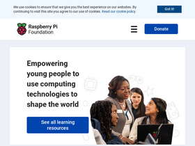 'raspberrypi.org' screenshot