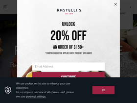 'rastellis.com' screenshot
