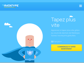 'ratatype.fr' screenshot
