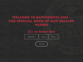'rawthentic.com' screenshot