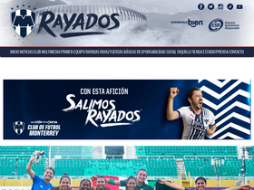 'rayados.com' screenshot