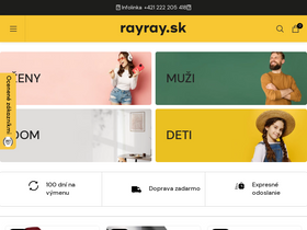 'rayray.sk' screenshot