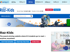'raz-kids.com' screenshot