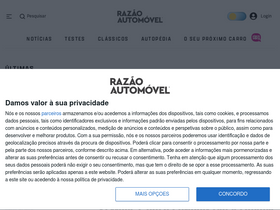 'razaoautomovel.com' screenshot