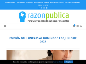 'razonpublica.com' screenshot