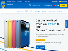 'rbcroyalbank.com' screenshot