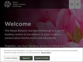 'rbge.org.uk' screenshot
