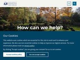 'rbkc.gov.uk' screenshot