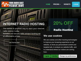 'rcast.net' screenshot