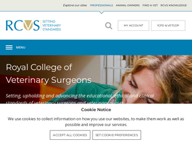 'rcvs.org.uk' screenshot