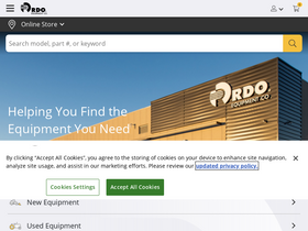 'rdoequipment.com' screenshot