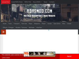 'rdr2mod.com' screenshot