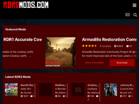 'rdr2mods.com' screenshot