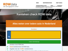 'rdwdata.nl' screenshot