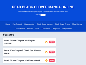 'readblackclover.com' screenshot