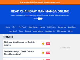 'readchainsawman.com' screenshot