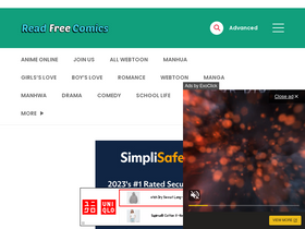 'readfreecomics.com' screenshot